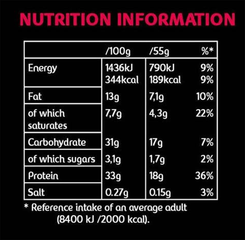 Mars HiProtein Low Sugar Bar Raspberry Smash (12 x 55 g)