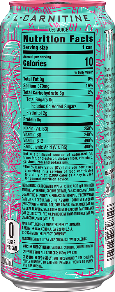 Monster Energy Ultra Vice Guava (1 x 473 ml)