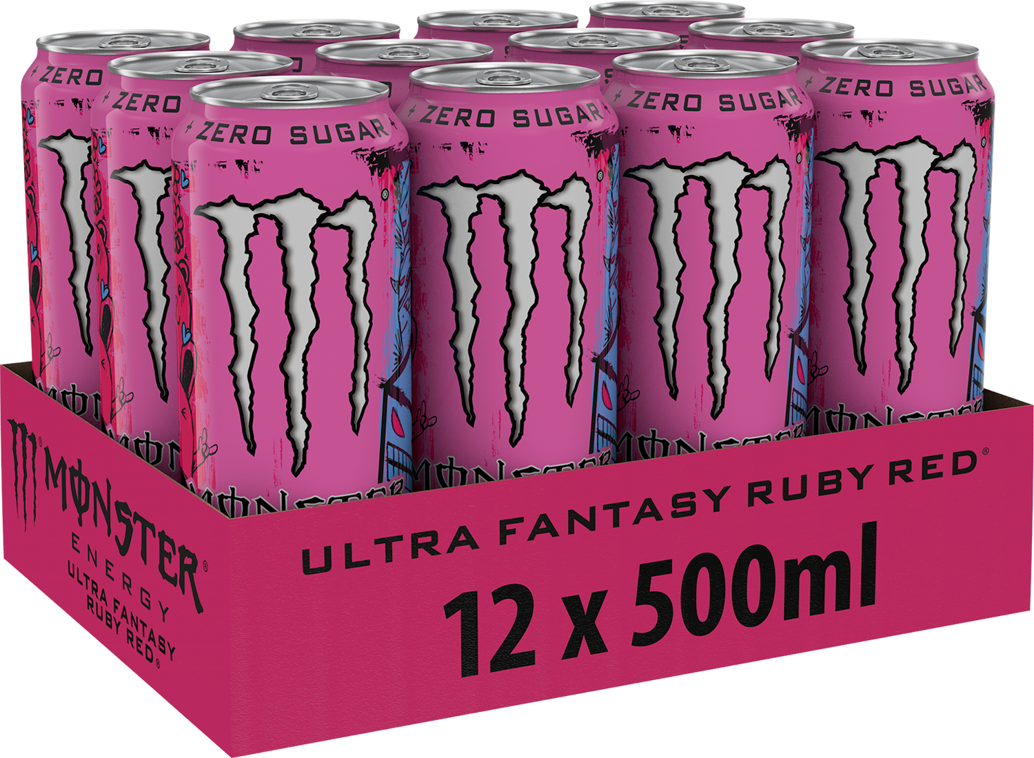 Monster Energy Ultra Fantasy Ruby Red (12 x 500 ml)