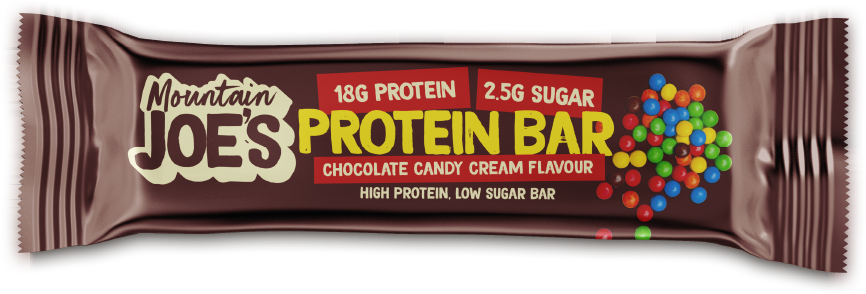 Mountain Joe's Protein Bar Chocolate Candy Cream (12 x 55 g)