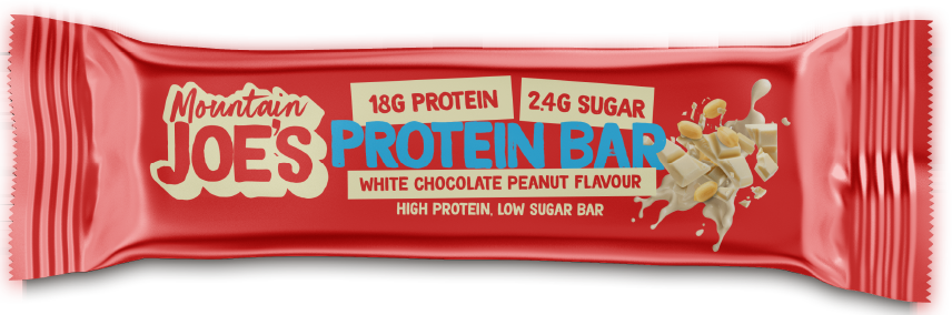 Mountain Joe's Protein Bar White Chocolate Salted Peanut (12 x 55 g)