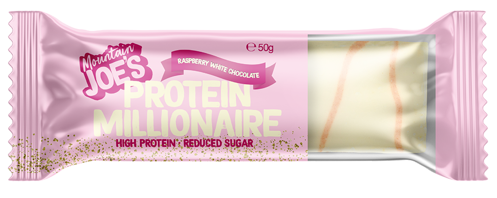 Mountain Joe's Protein Millionaire Raspberry White Chocolate (10 x 50 g)