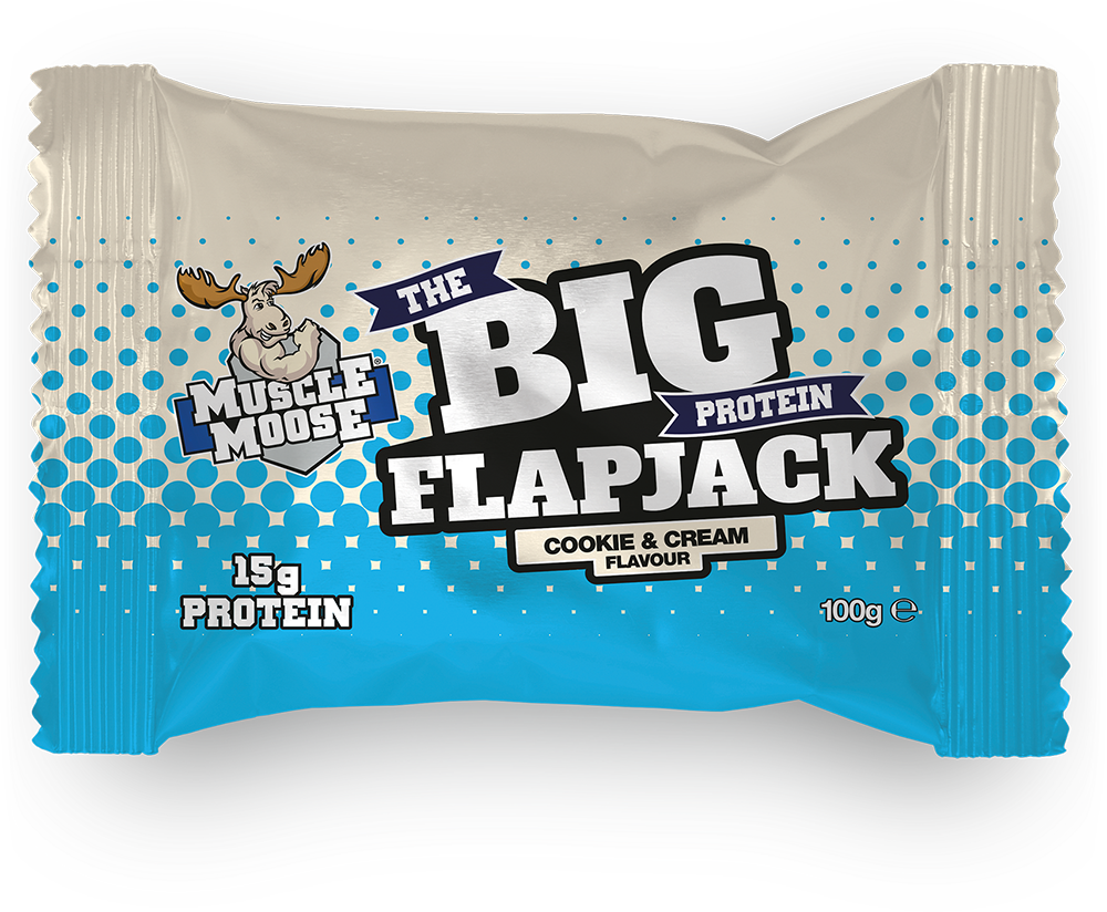 Muscle Moose Big Protein Flapjack Cookie and Cream (12 x 100 g)