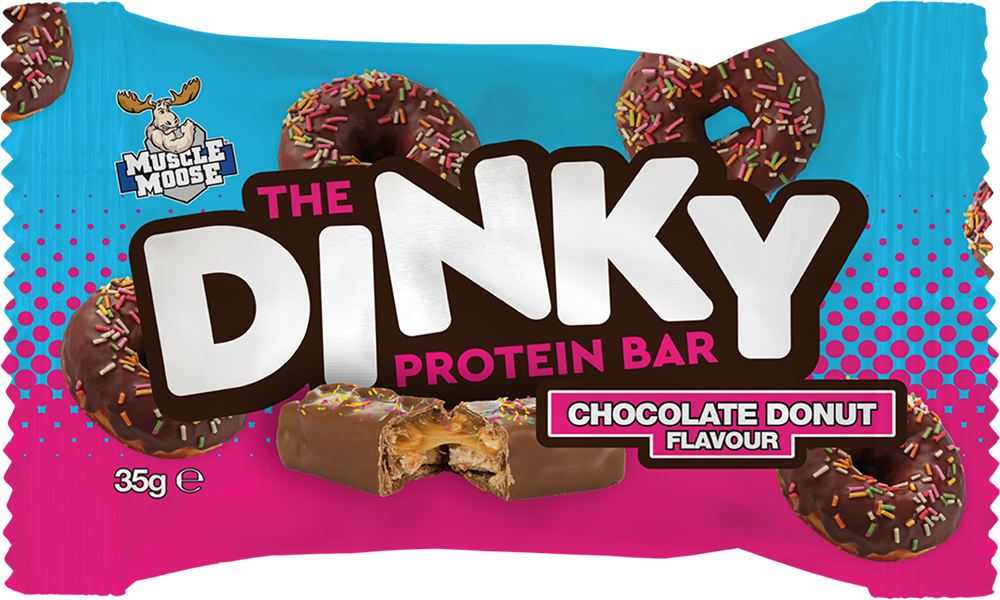 Muscle Moose The Dinky Protein Bar Chocolate Donut (12 x 35 g)