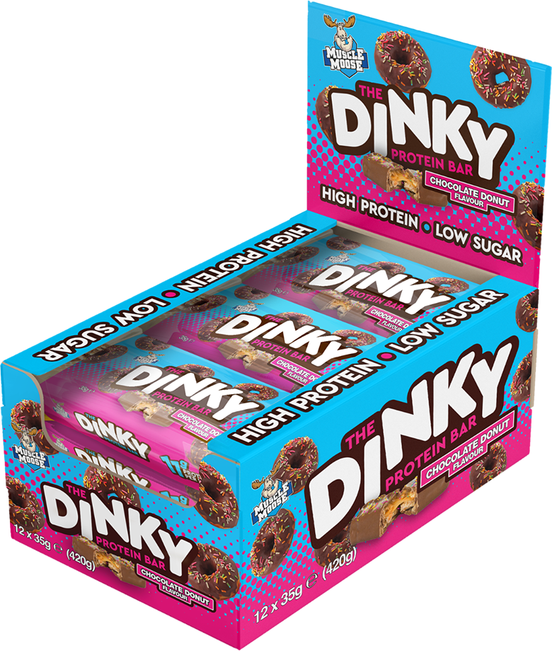 Muscle Moose The Dinky Protein Bar Chocolate Donut (12 x 35 g)
