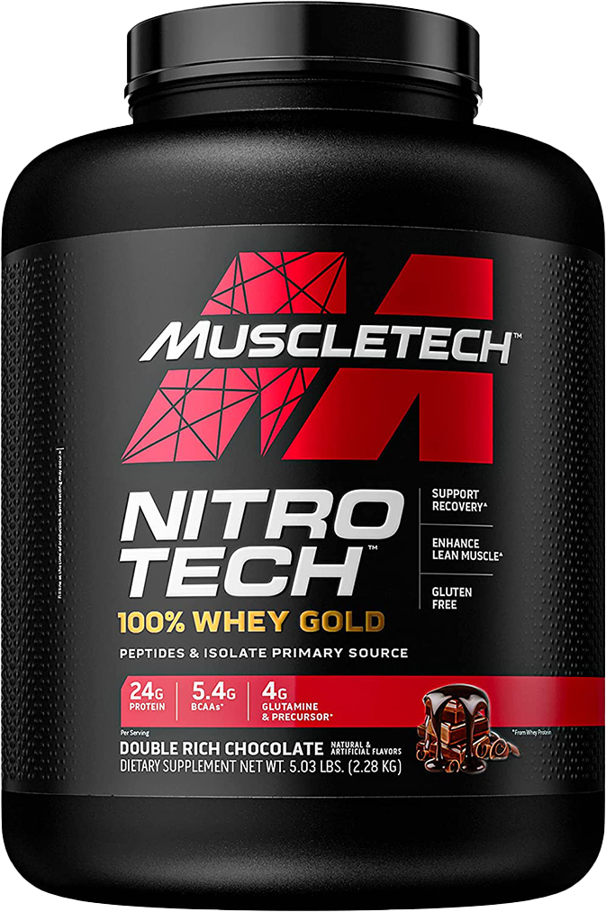 MuscleTech Nitro Tech 100% Whey Gold Double Rich Chocolate (2270 g)