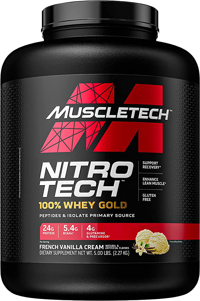 MuscleTech Nitro Tech 100% Whey Gold French Vanilla Cream (2270 g)