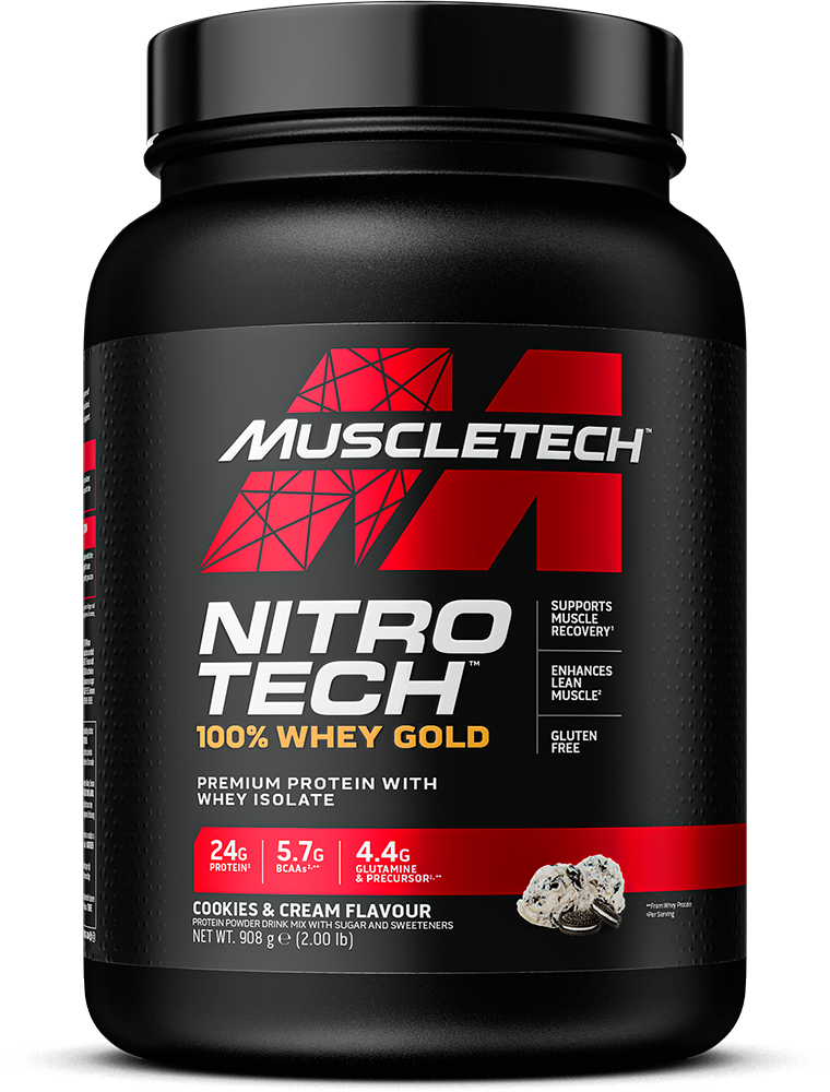 MuscleTech Nitro Tech 100% Whey Gold Cookies & Cream (908 g)
