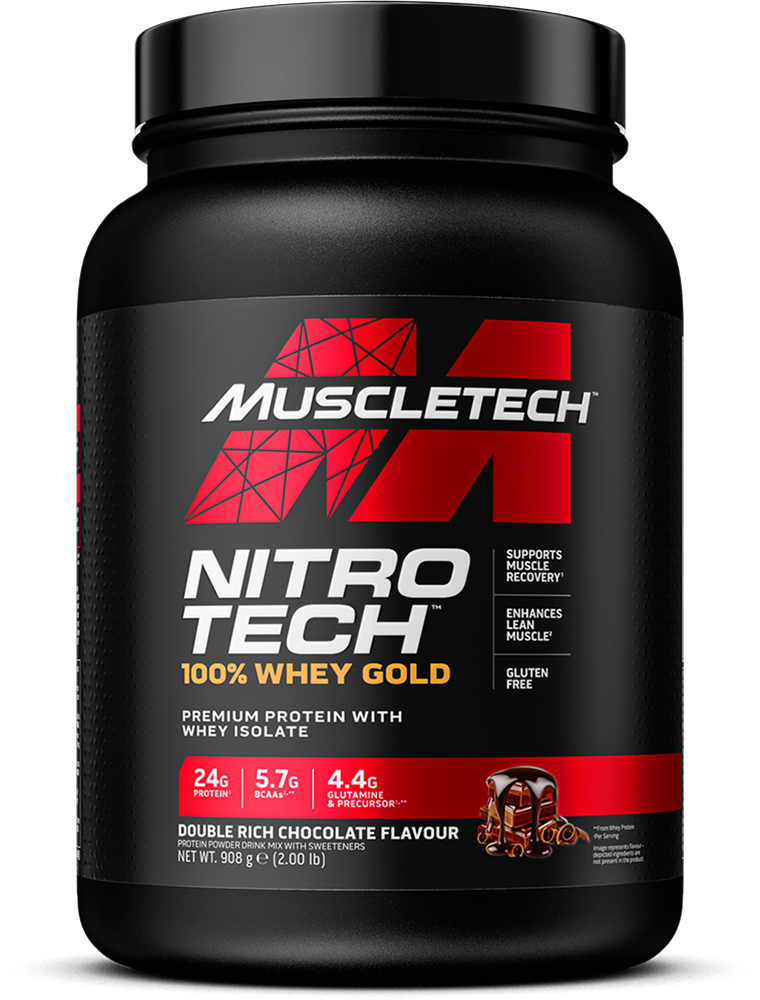 MuscleTech Nitro Tech 100% Whey Gold Double Rich Chocolate (908 g)