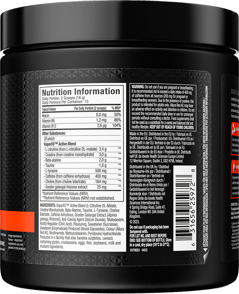 MuscleTech Vapor X5 Next Gen Fruit Punch (250 g)