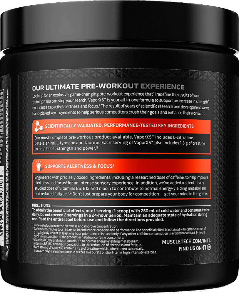 MuscleTech Vapor X5 Next Gen Fruit Punch (250 g)