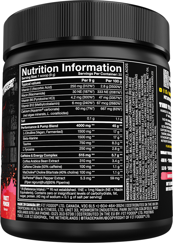 Mutant Madness Fruit Punch (30 servings)