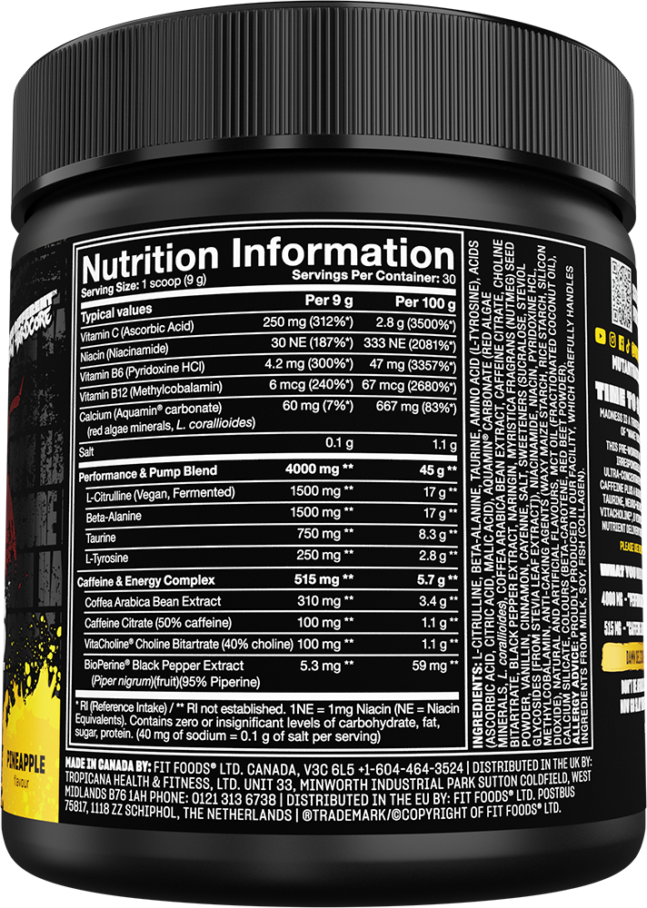 Mutant Madness Pineapple Passion (30 servings)