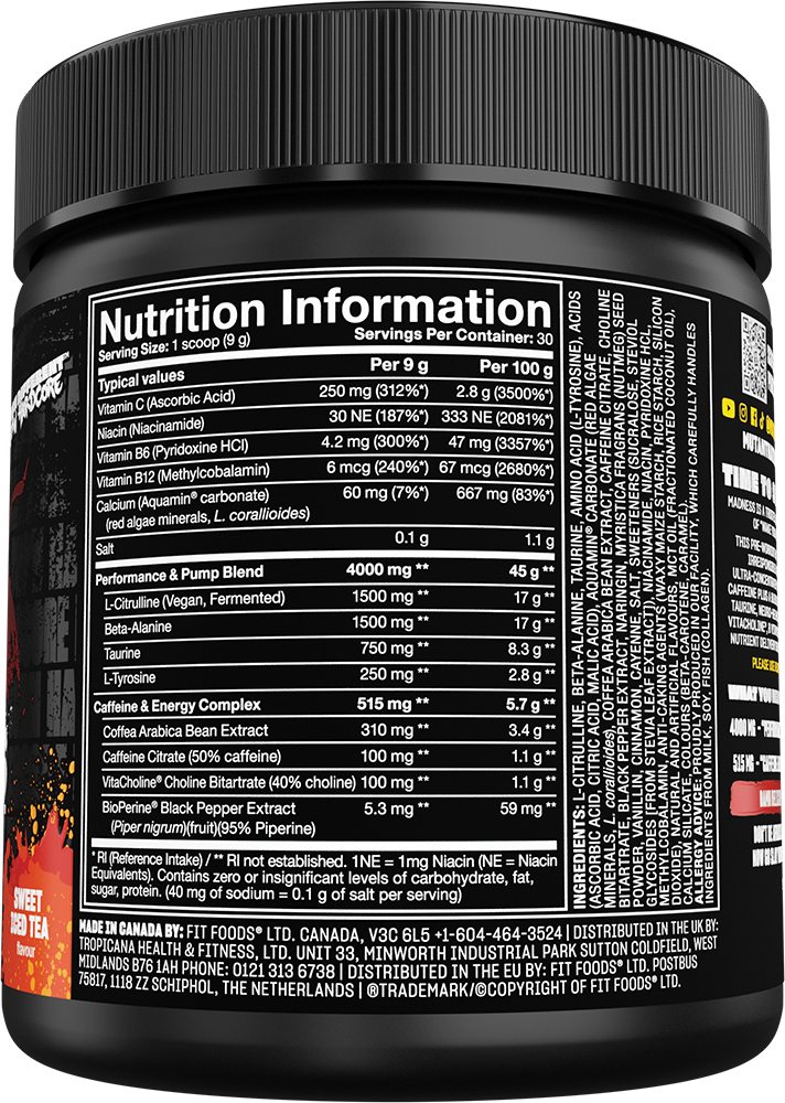 Mutant Madness Sweet Iced Tea (30 servings)