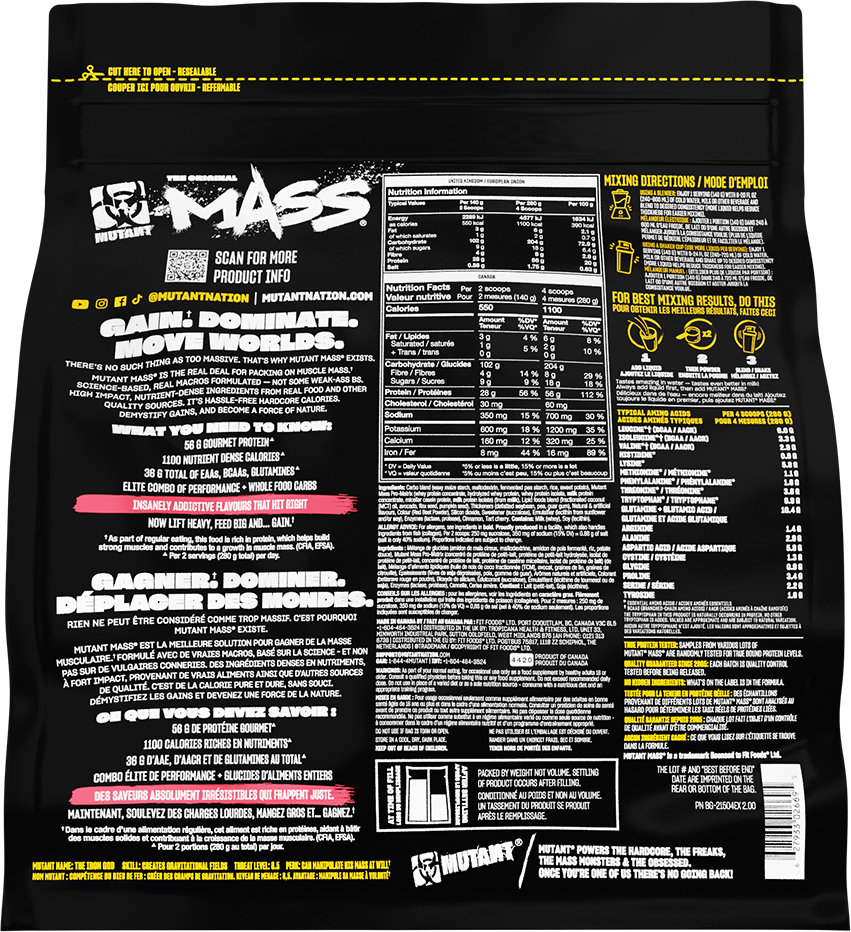 Mutant Mass Strawberry Banana (2270 g)