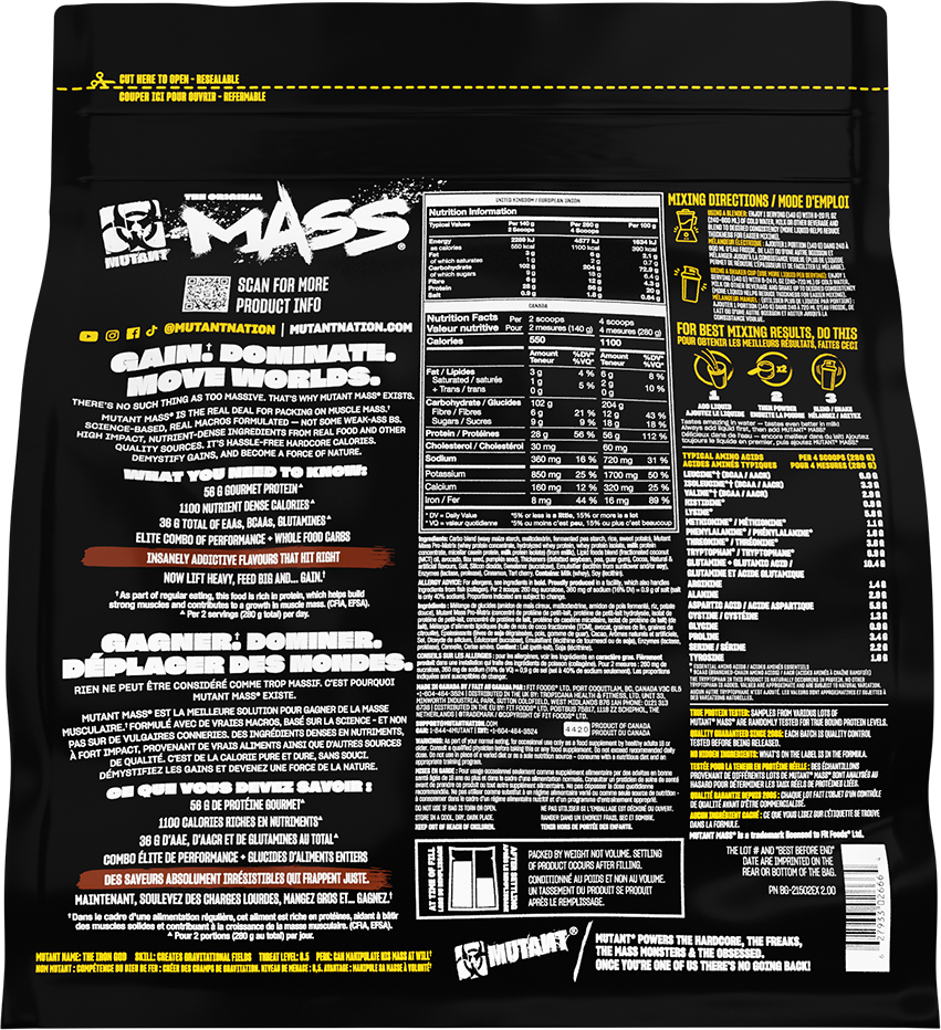 Mutant Mass Triple Chocolate (2270 g)