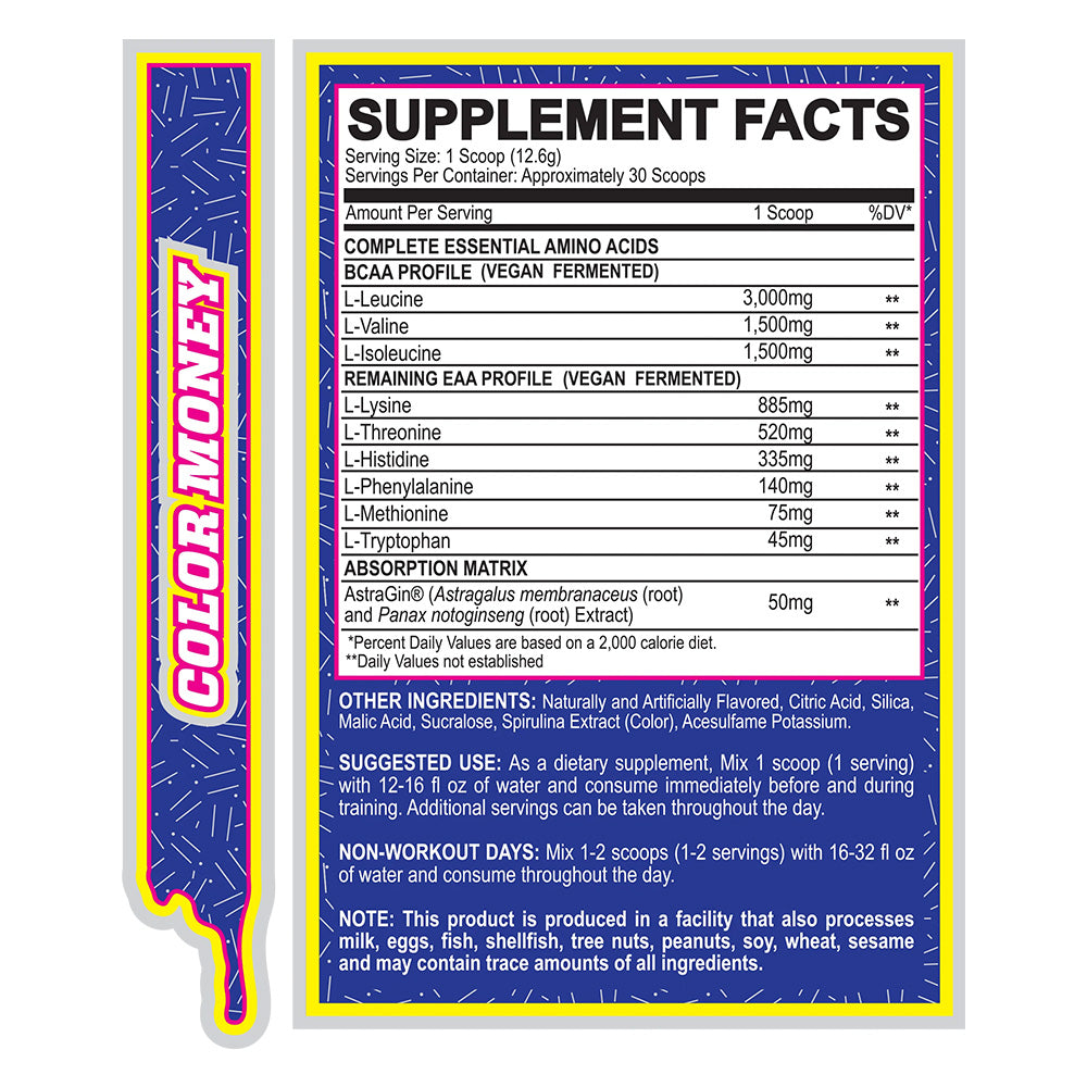 MyoBlox 24/7 Aminos Color Money (30 servings)