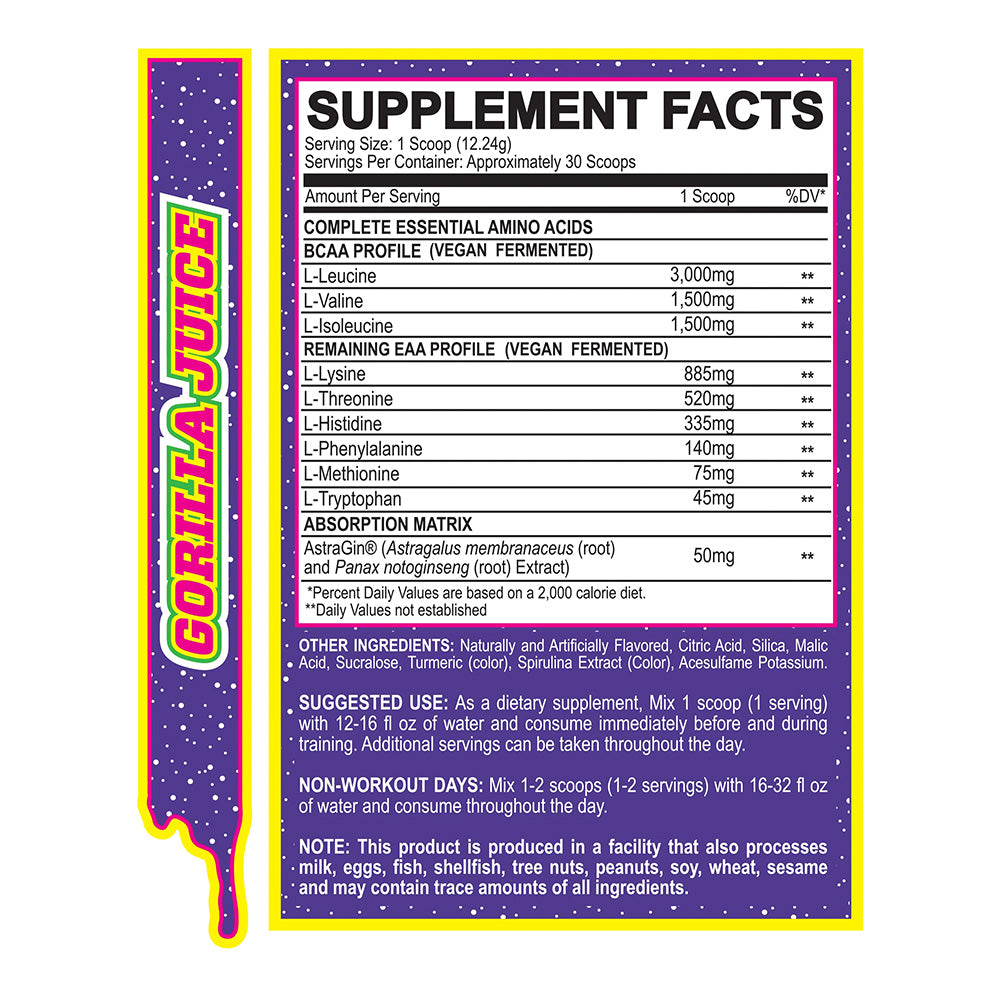 MyoBlox 24/7 Aminos Gorilla Juice (30 servings)