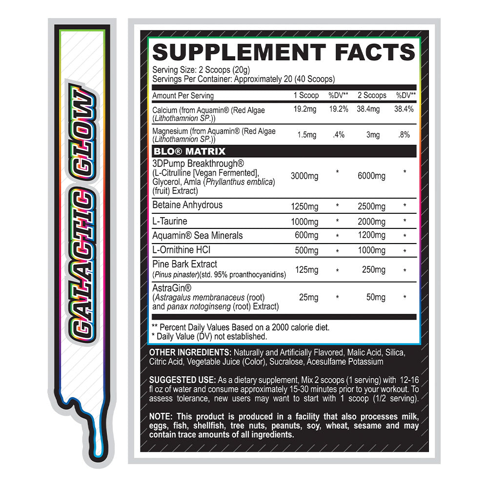 MyoBlox BLO Muscle Pump Galactic Glow (40 servings)