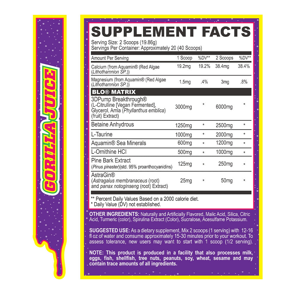 MyoBlox BLO Muscle Pump Gorilla Juice (40 servings)