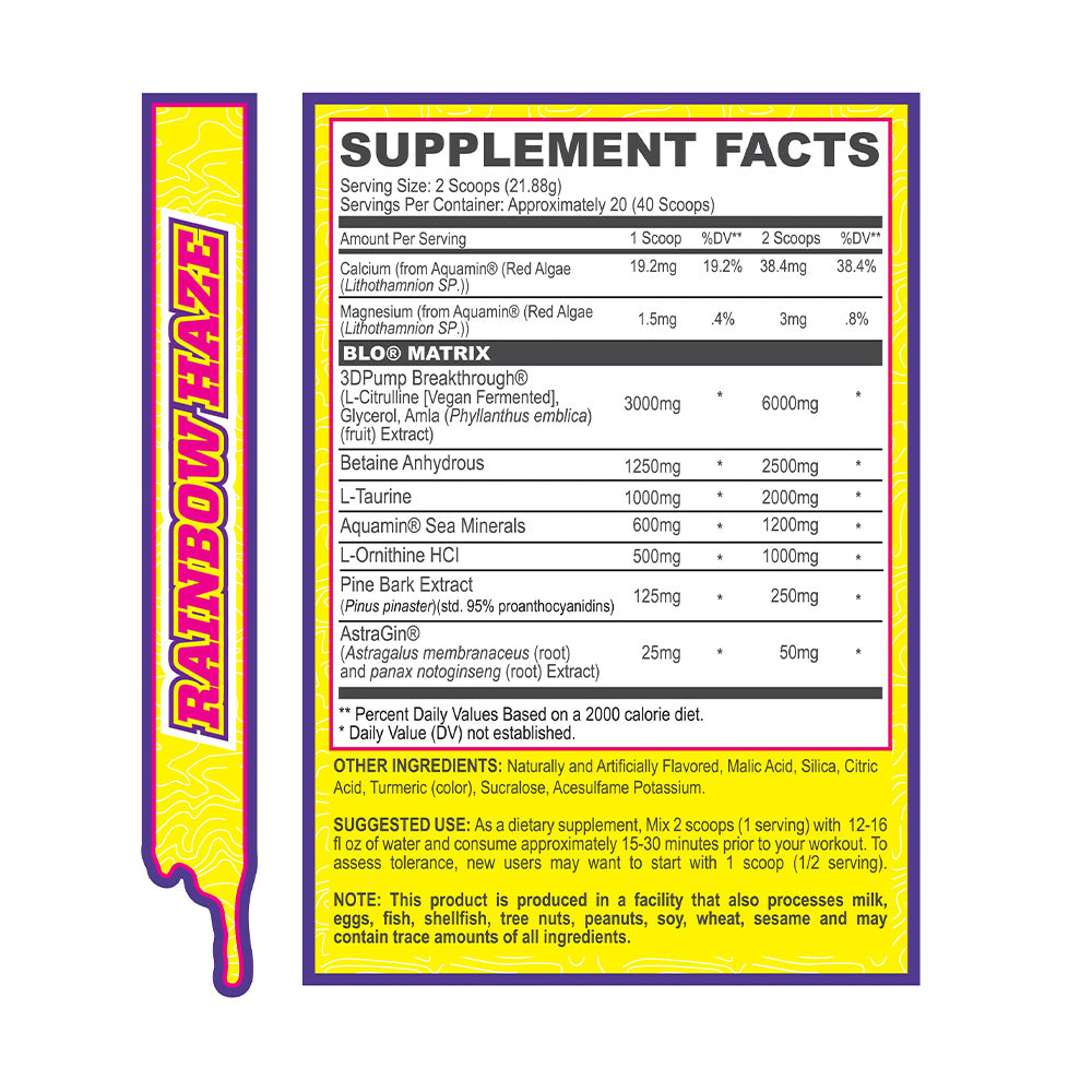 MyoBlox BLO Muscle Pump Rainbow Haze (40 servings)