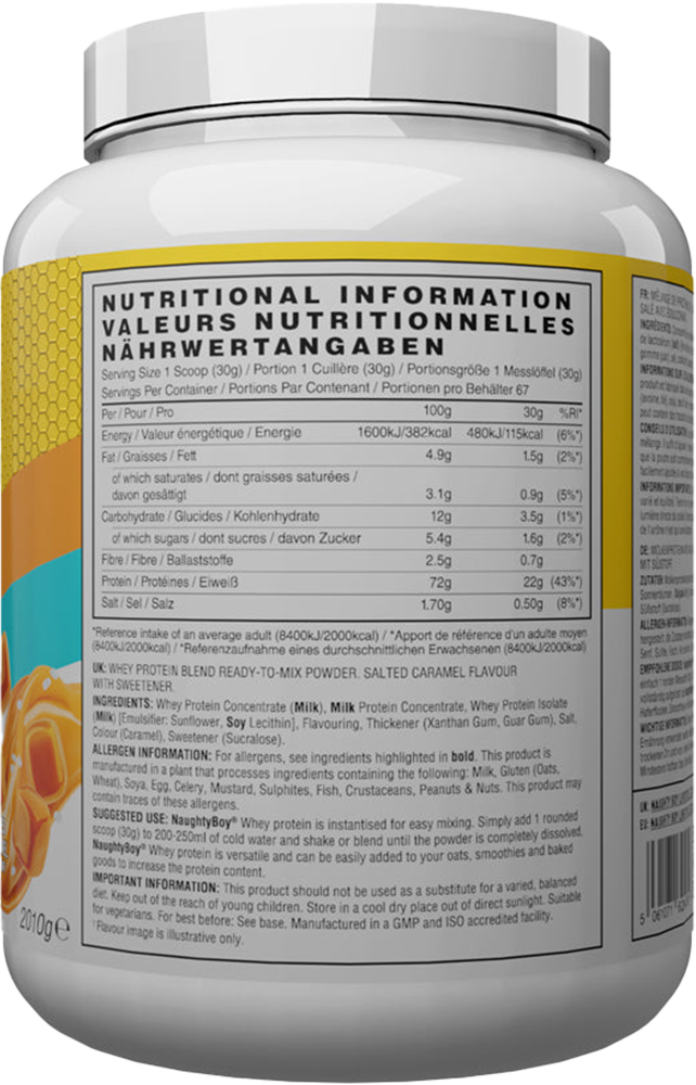 Naughty Boy Advanced Whey Protein Salted Caramel (2010 g)