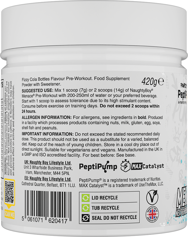 Naughty Boy Menace V2 Fizzy Cola Bottles (420 g)