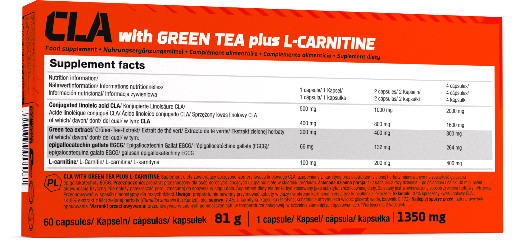 Olimp CLA with Green Tea plus L-Carnitine (60 caps)