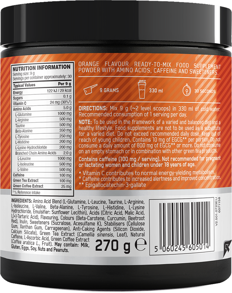Optimum Nutrition Essential Amino Energy Orange Cooler (270 g)