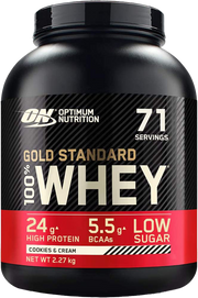 Optimum Nutrition Gold Standard 100% Whey Cookies & Cream (2270 g)