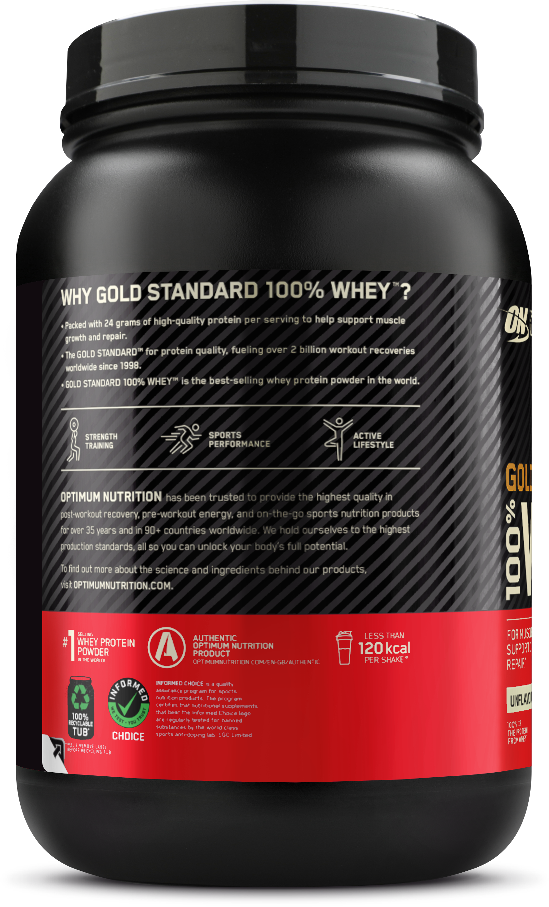 Optimum Nutrition Gold Standard 100% Whey Unflavored (900 g)