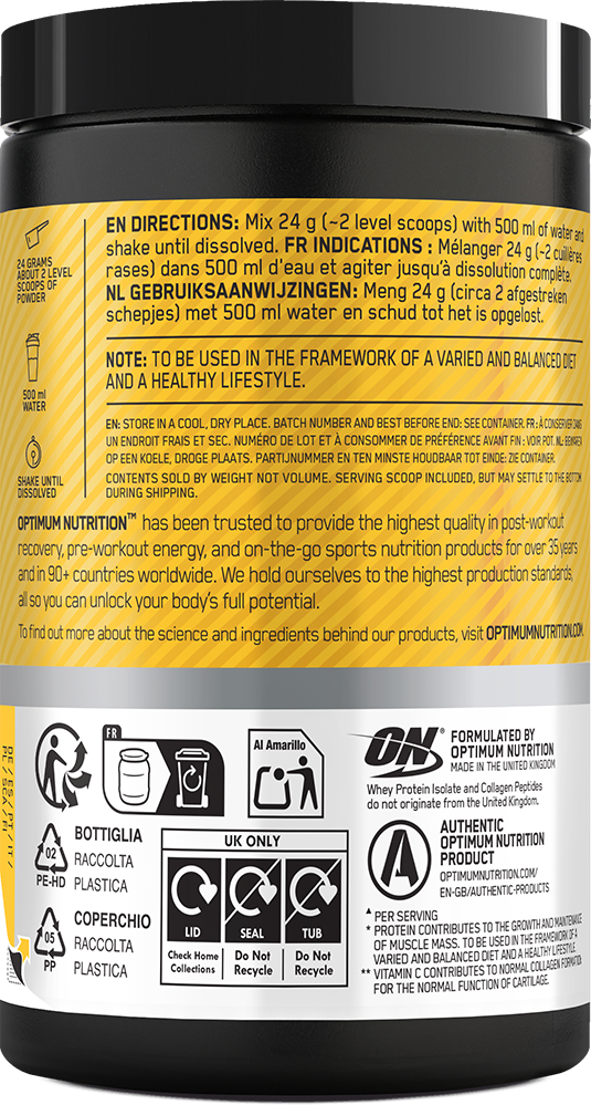 Optimum Nutrition Gold Standard Clear Whey + Collagen Summer Fruit Ice Tea (240 g)