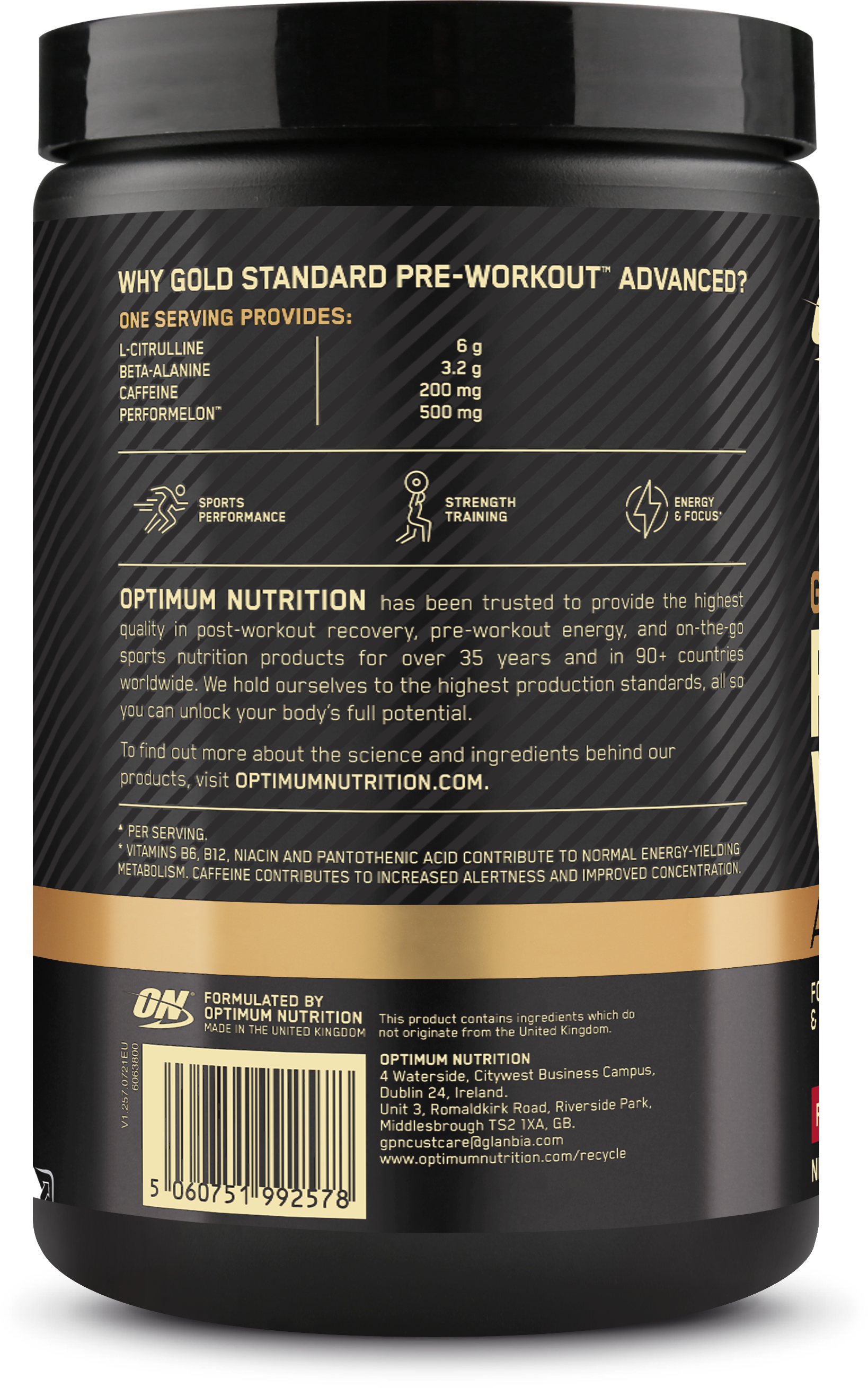 Optimum Nutrition Gold Standard Pre-workout Advanced Fruit Punch (420 g)