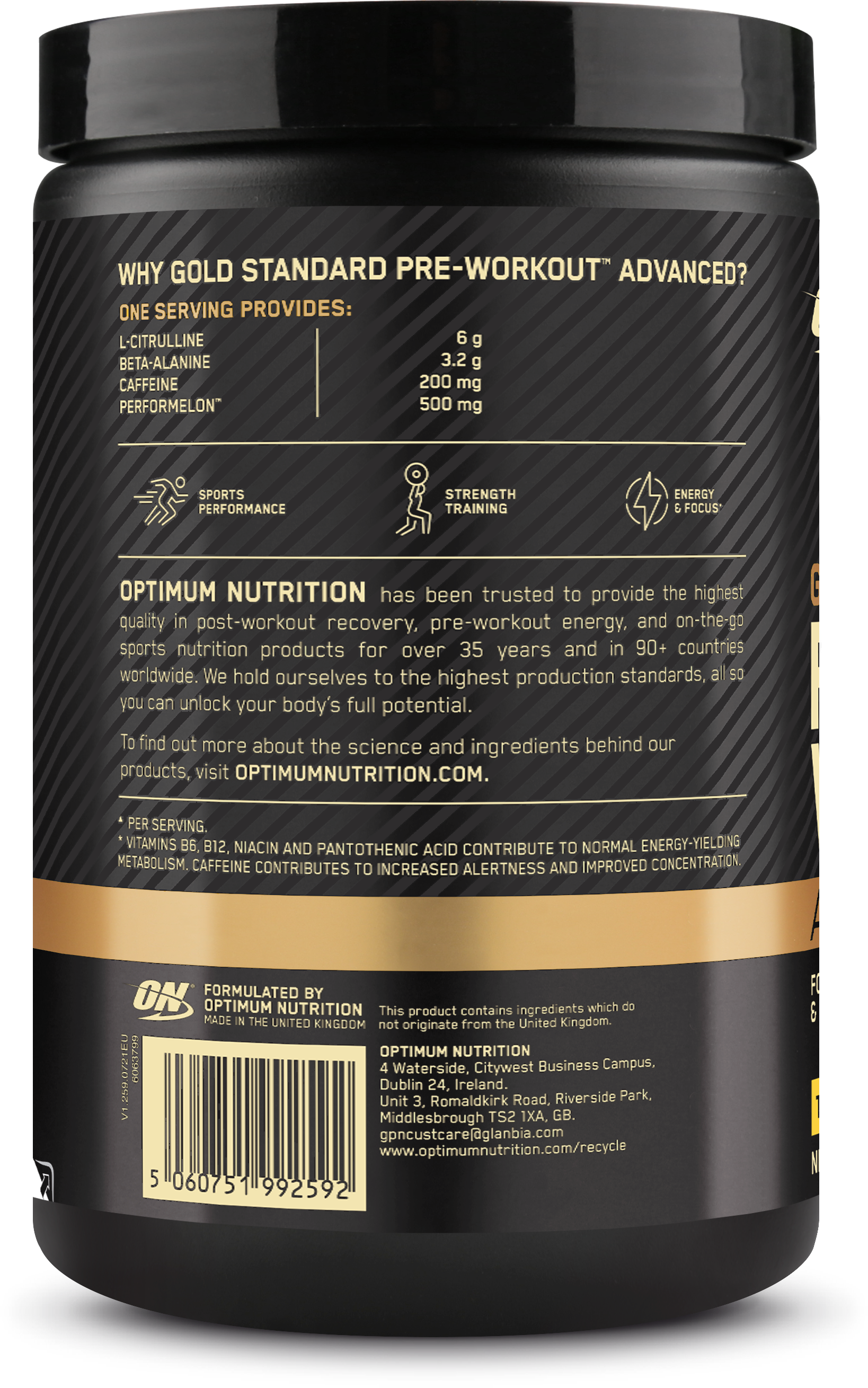 Optimum Nutrition Gold Standard Pre-workout Advanced Tropical (420 g)