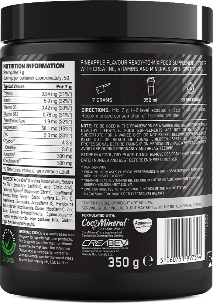 Optimum Nutrition Platinum Creatine Plus Pineapple (350 g)