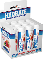 PER4M Hydrate Advanced Electrolyte Shot Strawberry Blackcurrant (12 x 100 ml)