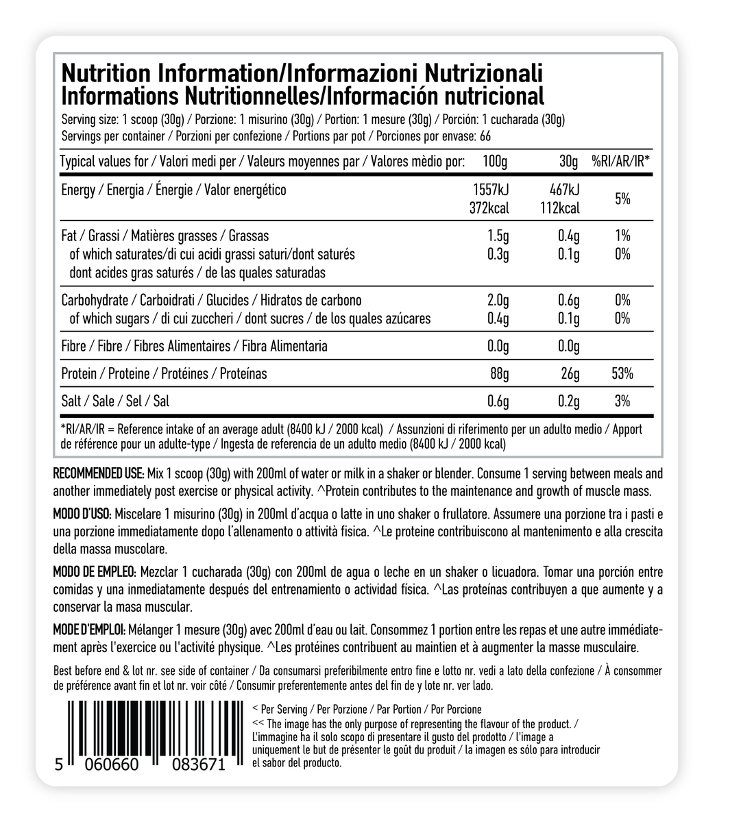 PER4M Isolate Zero White Chocolate Hazelnut (2000 g)