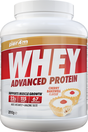 PER4M Whey Protein Cherry Bakewell eiwitpoeder 2010 g – verpakking voorzijde