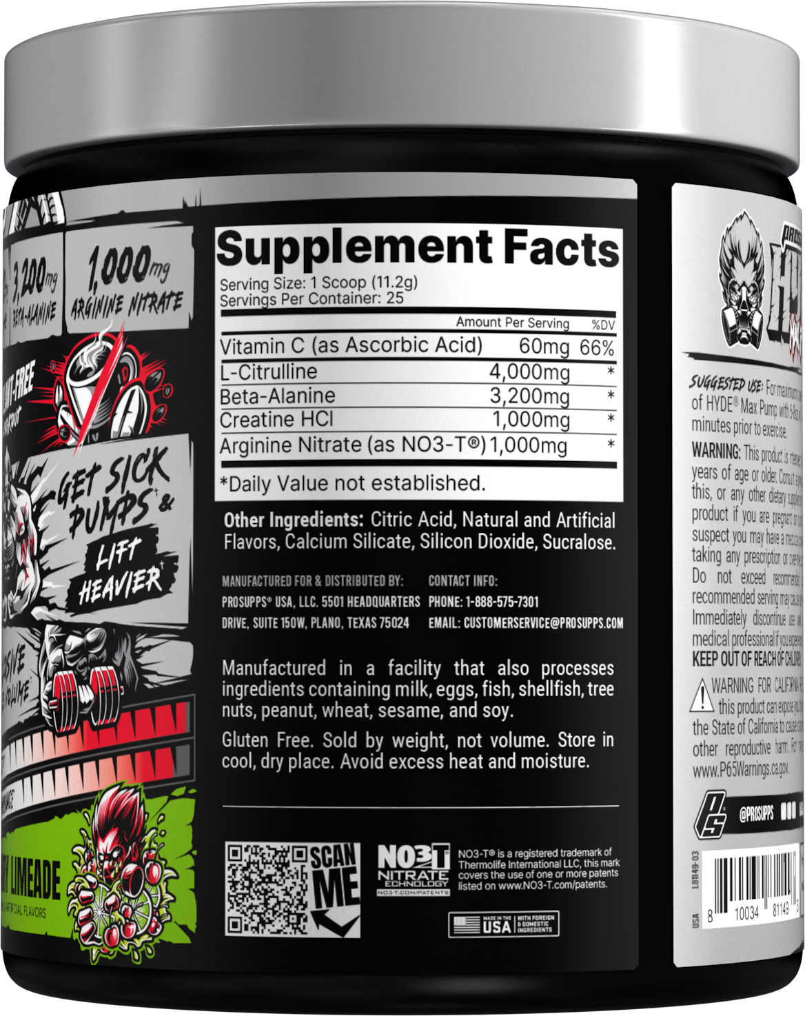 ProSupps Mr HYDE Max Pump Cherry Limeade (280 g)