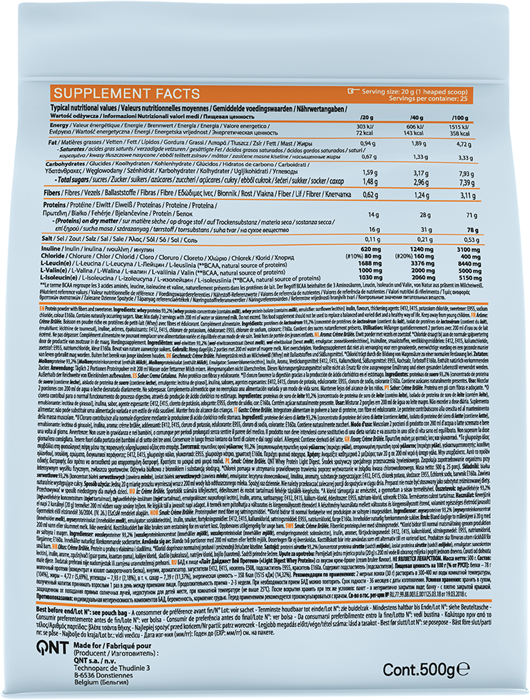 QNT Light Digest Whey Protein Creme Brulee (500 g)