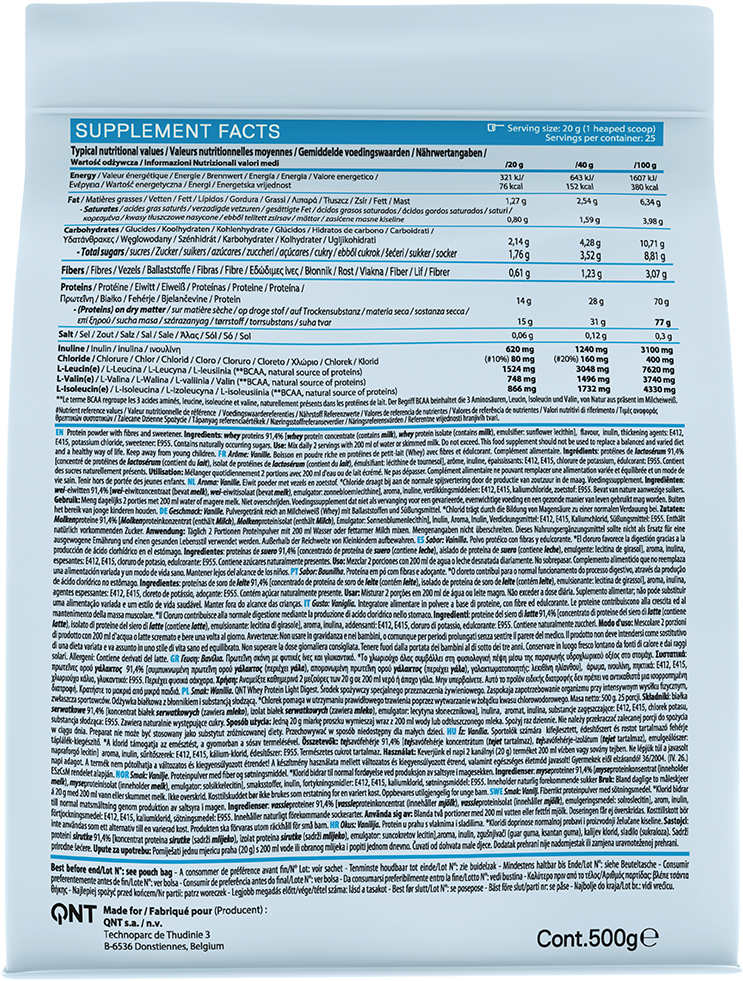 QNT Light Digest Whey Protein Vanilla (500 g)