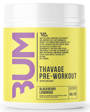 RAW CBUM Thavage Pre-workout Blackberry Lemonade (20 servings)