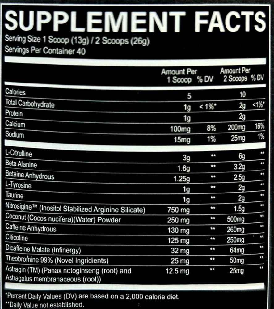RAW CBUM Thavage Pre-workout Christophers Secret Stuff (20 servings)