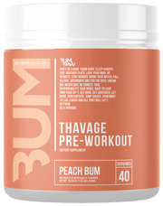 RAW CBUM Thavage Pre-workout Peach Bum (20 servings)