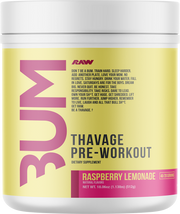 RAW CBUM Thavage Pre-workout Raspberry Lemonade (20 servings)