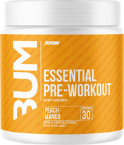 RAW Essential Pre-workout Peach Mango (30 servings)