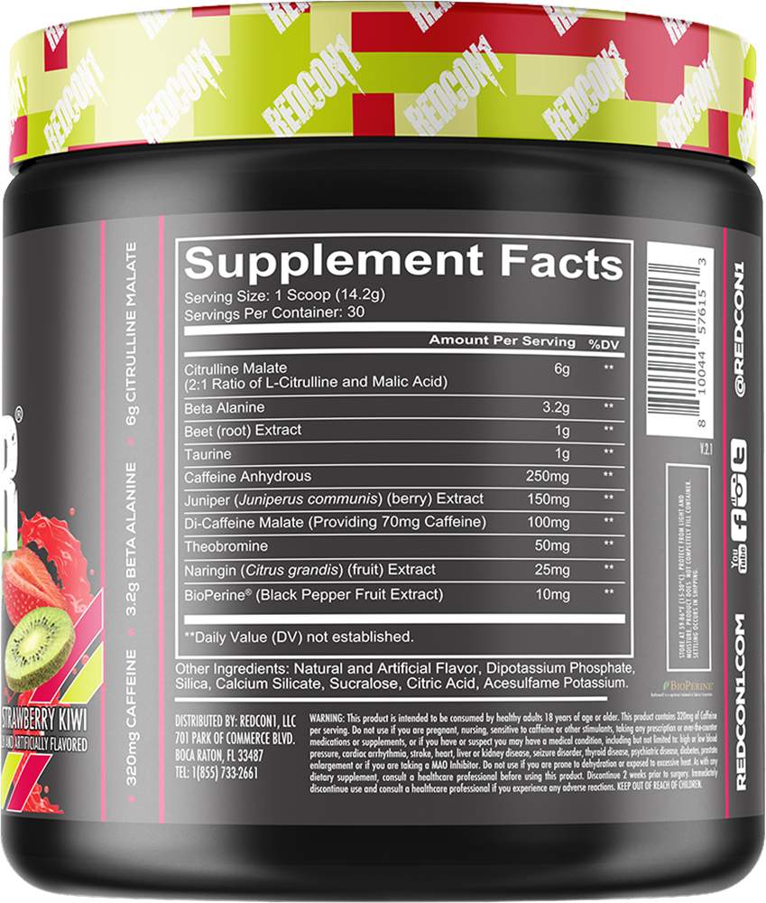 Redcon1 Total War Strawberry Kiwi (441 g)