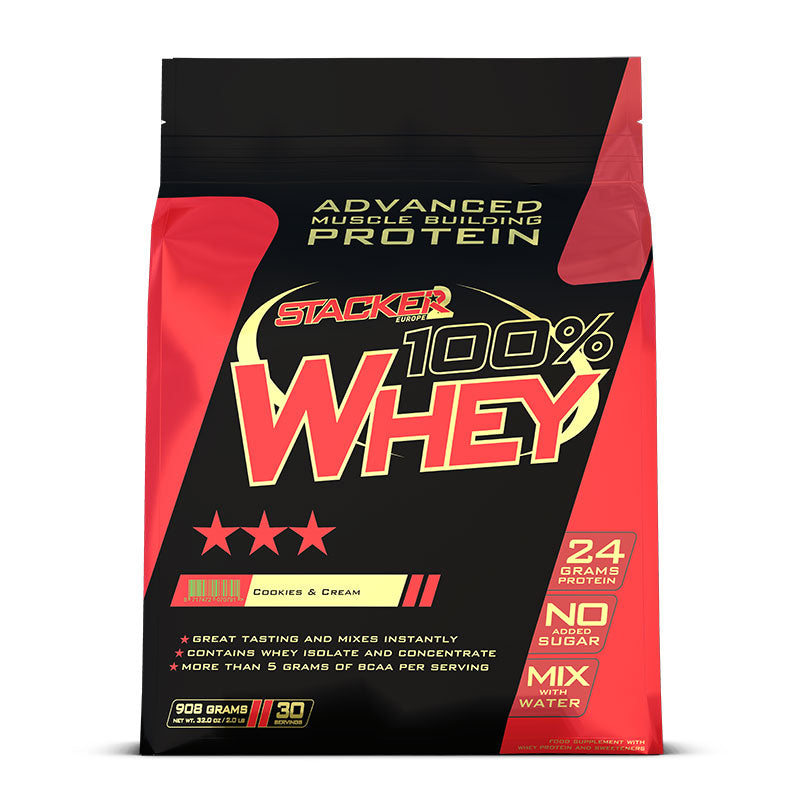 Stacker2 100% Whey Cookies & Cream (908 gr)
