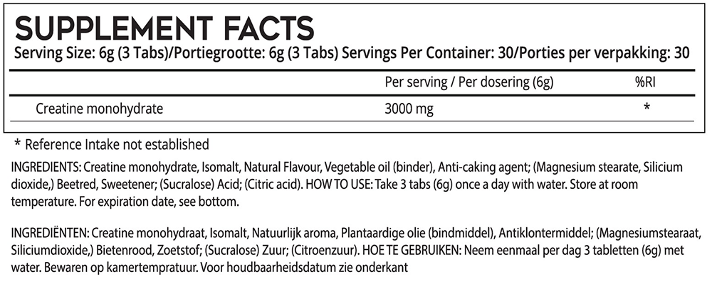 Supspace Creatine Chewables (90 tabs)