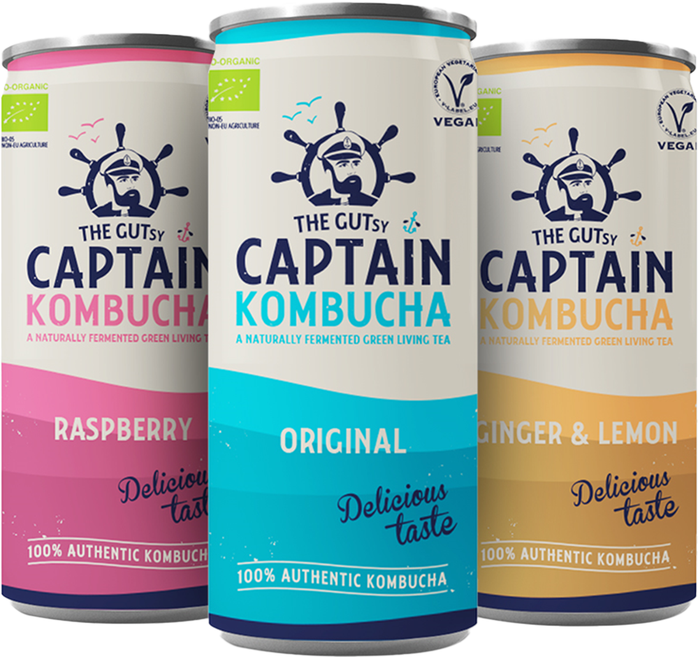 The Gutsy Captain Kombucha Can